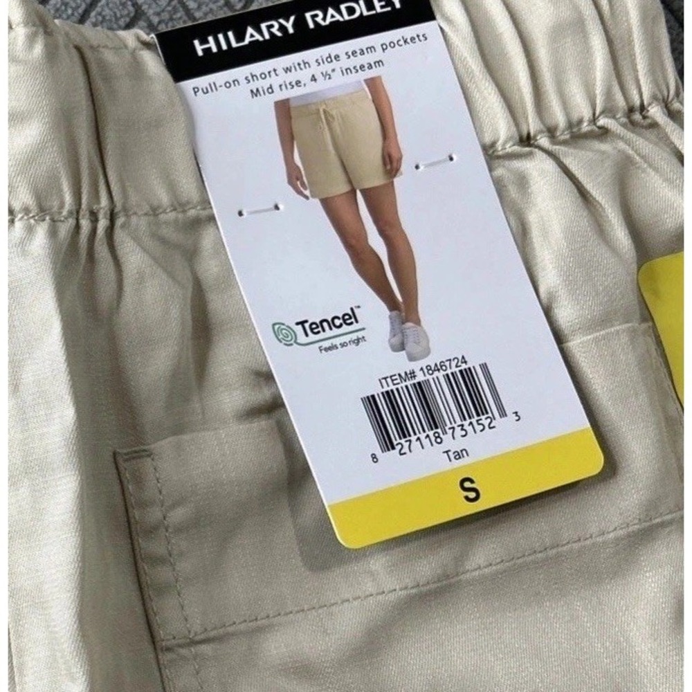 Hilary Radley pull on shorts Small Tan Mid‎ Rise Every Day Wear NWT